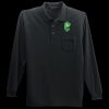 Long Sleeve Silk Touch Polo with Pocket Thumbnail