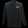 Long Sleeve Silk Touch Polo with Pocket Thumbnail