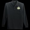 Long Sleeve Silk Touch Polo with Pocket Thumbnail