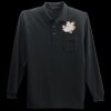 Long Sleeve Silk Touch Polo with Pocket Thumbnail