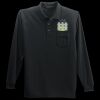 Long Sleeve Silk Touch Polo with Pocket Thumbnail