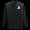 Long Sleeve Silk Touch Polo with Pocket Thumbnail