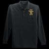 Long Sleeve Silk Touch Polo with Pocket Thumbnail
