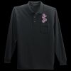 Long Sleeve Silk Touch Polo with Pocket Thumbnail
