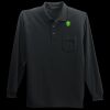 Long Sleeve Silk Touch Polo with Pocket Thumbnail