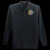 Long Sleeve Silk Touch Polo with Pocket Thumbnail
