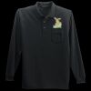 Long Sleeve Silk Touch Polo with Pocket Thumbnail