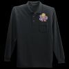 Long Sleeve Silk Touch Polo with Pocket Thumbnail