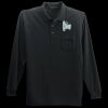 Long Sleeve Silk Touch Polo with Pocket Thumbnail