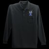 Long Sleeve Silk Touch Polo with Pocket Thumbnail