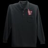 Long Sleeve Silk Touch Polo with Pocket Thumbnail