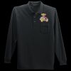 Long Sleeve Silk Touch Polo with Pocket Thumbnail