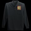 Long Sleeve Silk Touch Polo with Pocket Thumbnail
