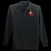 Long Sleeve Silk Touch Polo with Pocket Thumbnail