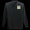 Long Sleeve Silk Touch Polo with Pocket Thumbnail