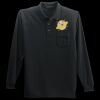 Long Sleeve Silk Touch Polo with Pocket Thumbnail