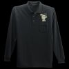 Long Sleeve Silk Touch Polo with Pocket Thumbnail