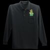 Long Sleeve Silk Touch Polo with Pocket Thumbnail