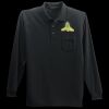 Long Sleeve Silk Touch Polo with Pocket Thumbnail