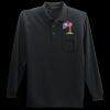 Long Sleeve Silk Touch Polo with Pocket Thumbnail