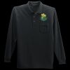 Long Sleeve Silk Touch Polo with Pocket Thumbnail