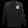 Long Sleeve Silk Touch Polo with Pocket Thumbnail
