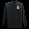 Long Sleeve Silk Touch Polo with Pocket Thumbnail