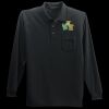 Long Sleeve Silk Touch Polo with Pocket Thumbnail