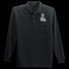 Long Sleeve Silk Touch Polo with Pocket Thumbnail