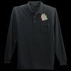 Long Sleeve Silk Touch Polo with Pocket Thumbnail