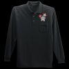 Long Sleeve Silk Touch Polo with Pocket Thumbnail