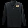 Long Sleeve Silk Touch Polo with Pocket Thumbnail