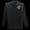 Long Sleeve Silk Touch Polo with Pocket Thumbnail