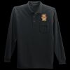 Long Sleeve Silk Touch Polo with Pocket Thumbnail