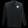 Long Sleeve Silk Touch Polo with Pocket Thumbnail