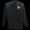 Long Sleeve Silk Touch Polo with Pocket Thumbnail