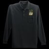 Long Sleeve Silk Touch Polo with Pocket Thumbnail