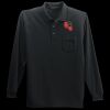 Long Sleeve Silk Touch Polo with Pocket Thumbnail
