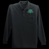 Long Sleeve Silk Touch Polo with Pocket Thumbnail