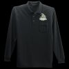 Long Sleeve Silk Touch Polo with Pocket Thumbnail