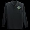 Long Sleeve Silk Touch Polo with Pocket Thumbnail