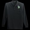Long Sleeve Silk Touch Polo with Pocket Thumbnail