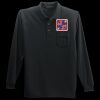 Long Sleeve Silk Touch Polo with Pocket Thumbnail