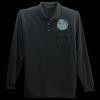 Long Sleeve Silk Touch Polo with Pocket Thumbnail