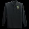 Long Sleeve Silk Touch Polo with Pocket Thumbnail