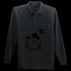Long Sleeve Silk Touch Polo with Pocket Thumbnail