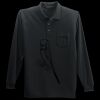 Long Sleeve Silk Touch Polo with Pocket Thumbnail