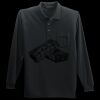 Long Sleeve Silk Touch Polo with Pocket Thumbnail
