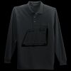 Long Sleeve Silk Touch Polo with Pocket Thumbnail