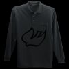 Long Sleeve Silk Touch Polo with Pocket Thumbnail